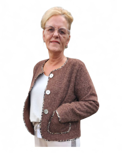 Vest tijgerprintbruin