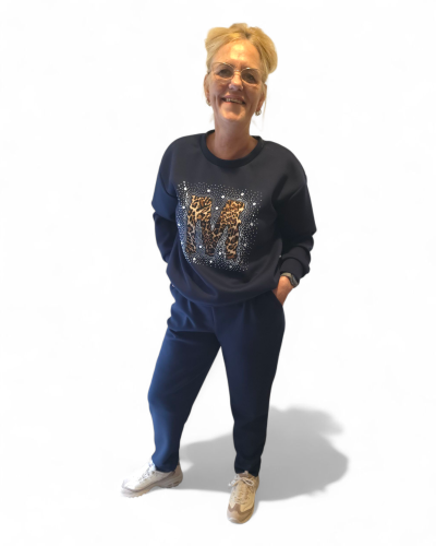 huispak steentjes donkerblauw huispak steentjes donkerblauw