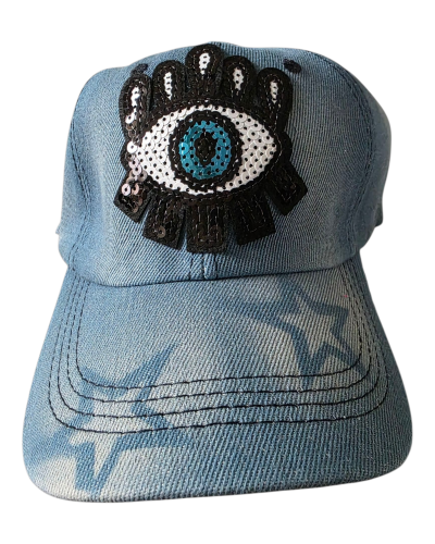 spijkerpet blauw ster