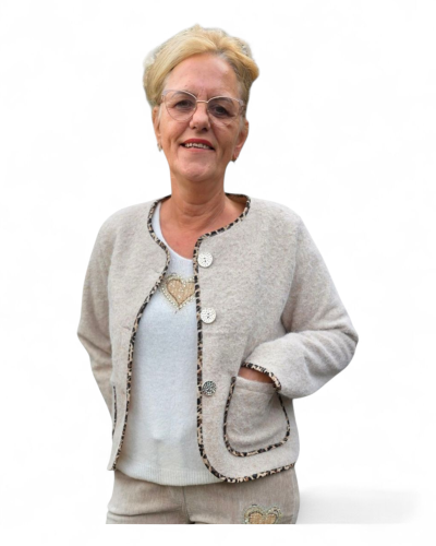 vest tijgerprintbandcreme