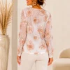 Top Met Gouden bloem Top Met Gouden bloem