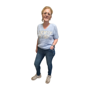 Top Never Stop Blauw Top Never Stop Blauw