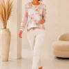 Top Met Gouden bloem Top Met Gouden bloem