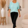 Mintgroene Damestrui met Strikdetails Mintgroene Damestrui met Strikdetails
