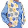 vest bloem blauw