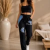 Trendy broek joggingstof Trendy broek joggingstof