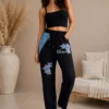 Trendy broek joggingstof Trendy broek joggingstof