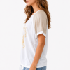 Shirt met Gouden Verenprint Shirt met Gouden Verenprint