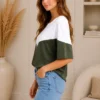 Two-Tone Top Groen Two-Tone Top Groen