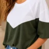 Two-Tone Top Groen Two-Tone Top Groen