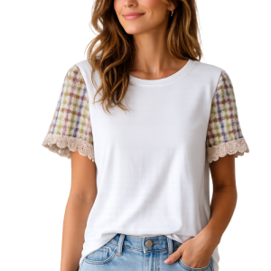 Trendy Top met Luxe Mouwen groen