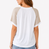 Shirt met Gouden Verenprint Shirt met Gouden Verenprint