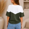 Two-Tone Top Groen Two-Tone Top Groen