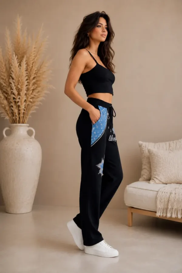 Trendy broek joggingstof Trendy broek joggingstof