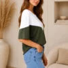 Two-Tone Top Groen Two-Tone Top Groen