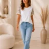 Trendy Top met Luxe Mouwen groen Trendy Top met Luxe Mouwen groen