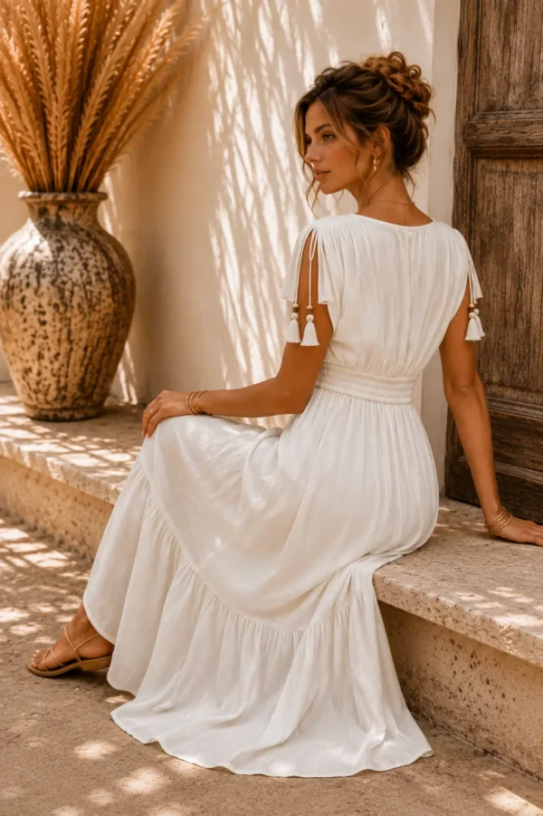 Ibiza Jurk Creme Ibiza Jurk Creme