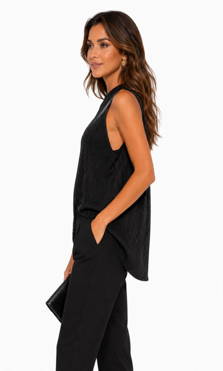 Top met Metallic Zilverdraad Top met Metallic Zilverdraad