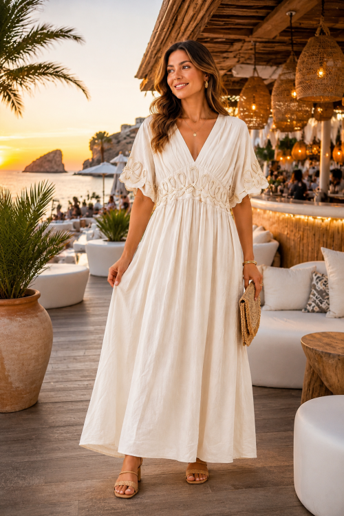 Ibiza Jurk Beige Ibiza Jurk Beige