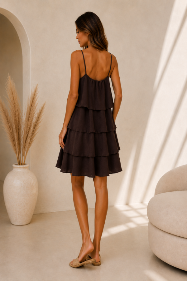 Ibiza Strokenjurk Bruin Ibiza Strokenjurk Bruin