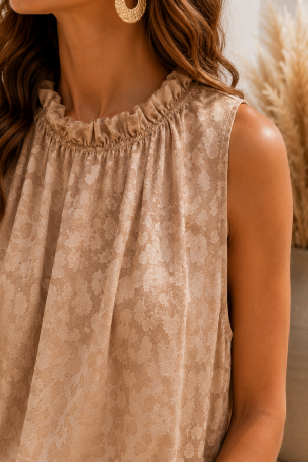 Elegante Top Licht Bruin Elegante Top Licht Bruin