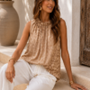 Elegante Top Licht Bruin Elegante Top Licht Bruin