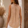 Elegante Top Licht Bruin Elegante Top Licht Bruin