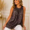 Elegante Donkerbruine Top Elegante Donkerbruine Top