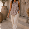 Elegante Top Licht Bruin Elegante Top Licht Bruin
