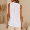 c5b048b2-d676-4Elegante Witte Viscose Top met Geplooide Hals â One-Size Elegante Witte Viscose Top met Geplooide Hals â One-Size