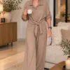 Taupe 2-Delig Damespak One-Size life Taupe 2-Delig Damespak One-Size life