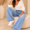 Lichtblauwe Balloon Jeans Hello Miss | Valentina Lichtblauwe Balloon Jeans Hello Miss | Valentina