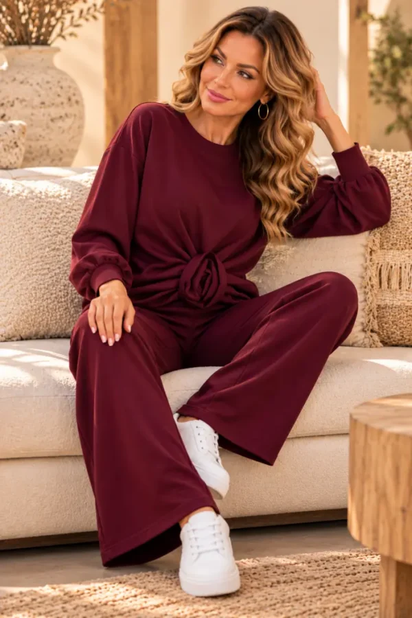 Bordeaux Dames Vrijetijdspak – One-Size | Valentina Bordeaux Dames Vrijetijdspak – One-Size | Valentina