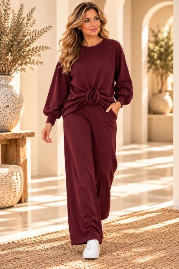 66bc7f15-4bca-4d07-a238-f18c3e918a81 Bordeaux Dames Vrijetijdspak – One-Size | Valentina