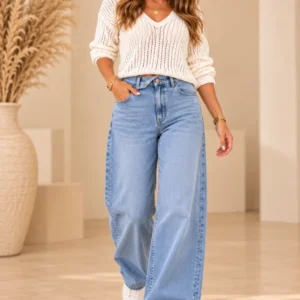 Lichtblauwe Balloon Jeans Hello Miss | Valentina