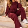 Bordeaux Dames Vrijetijdspak – One-Size | Valentina Bordeaux Dames Vrijetijdspak – One-Size | Valentina